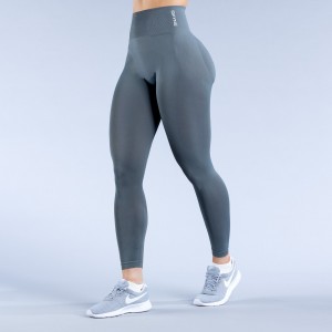 Legginsy DFYNE Dynamic Damskie Szare | 5836-XJAHE