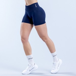 Shorts DFYNE Defy 4.5" Damskie Granatowe | 4193-FMPSE