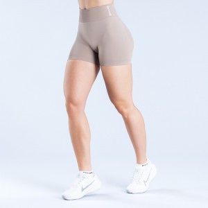 Shorts DFYNE Dynamic 4.5" Damskie Beżowe | 2954-KRNXE