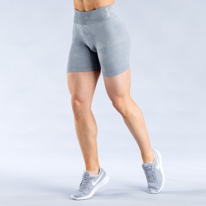 Shorts DFYNE Dynamic Mist 4.5" Damskie Głęboka Szare Białe | 3150-QJAPI