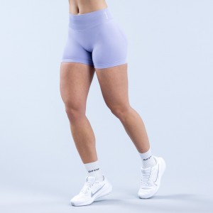 Shorts DFYNE Impact 4.5" Damskie Fioletowe | 0345-FDNWK