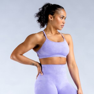 Stanik Sportowy DFYNE Dynamic Mist Backless Damskie Białe | 7295-WCZGS