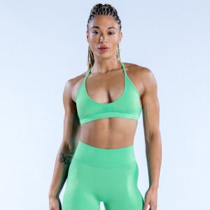 Stanik Sportowy DFYNE Ignite Cross Back Damskie Mięta | 6582-NLEGJ