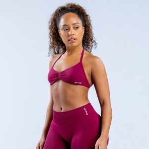 Stanik Sportowy DFYNE Impact Strappy Damskie Fuksja | 6538-QYXDP