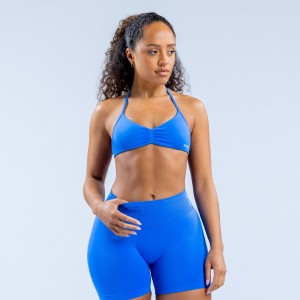 Stanik Sportowy DFYNE Impact Strappy Damskie Niebieskie | 9370-VTRPA