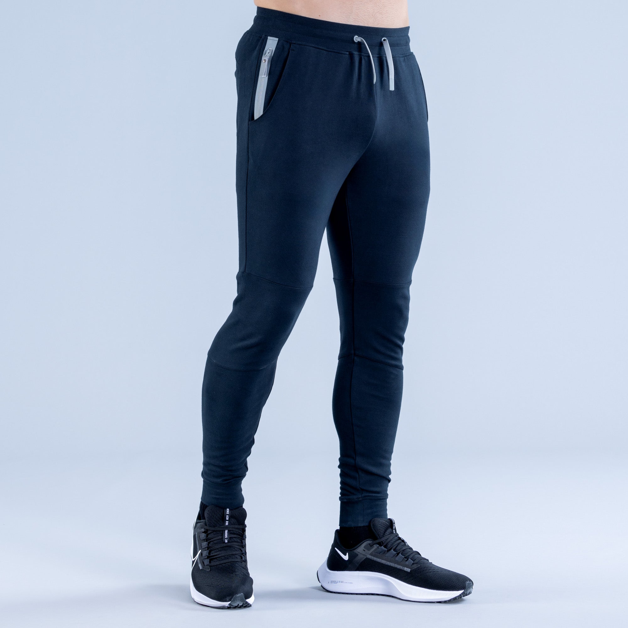 Joggery DFYNE Stealth Tapered Męskie Czarne | 6072-VQGXA