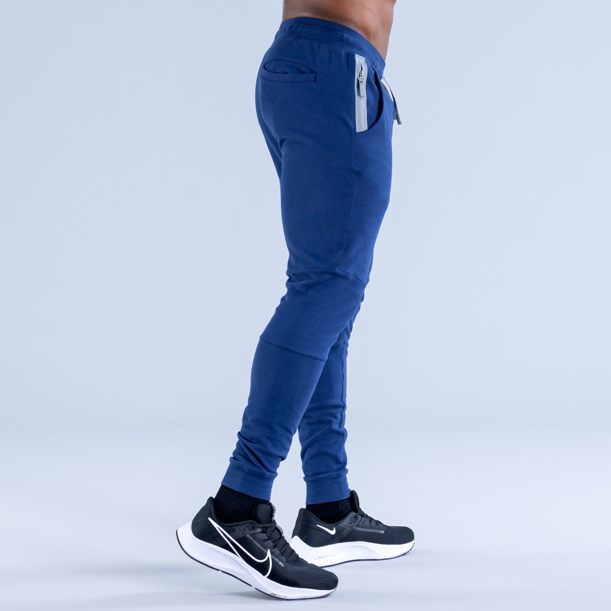 Joggery DFYNE Stealth Tapered Męskie Niebieskie | 3092-QXYVR