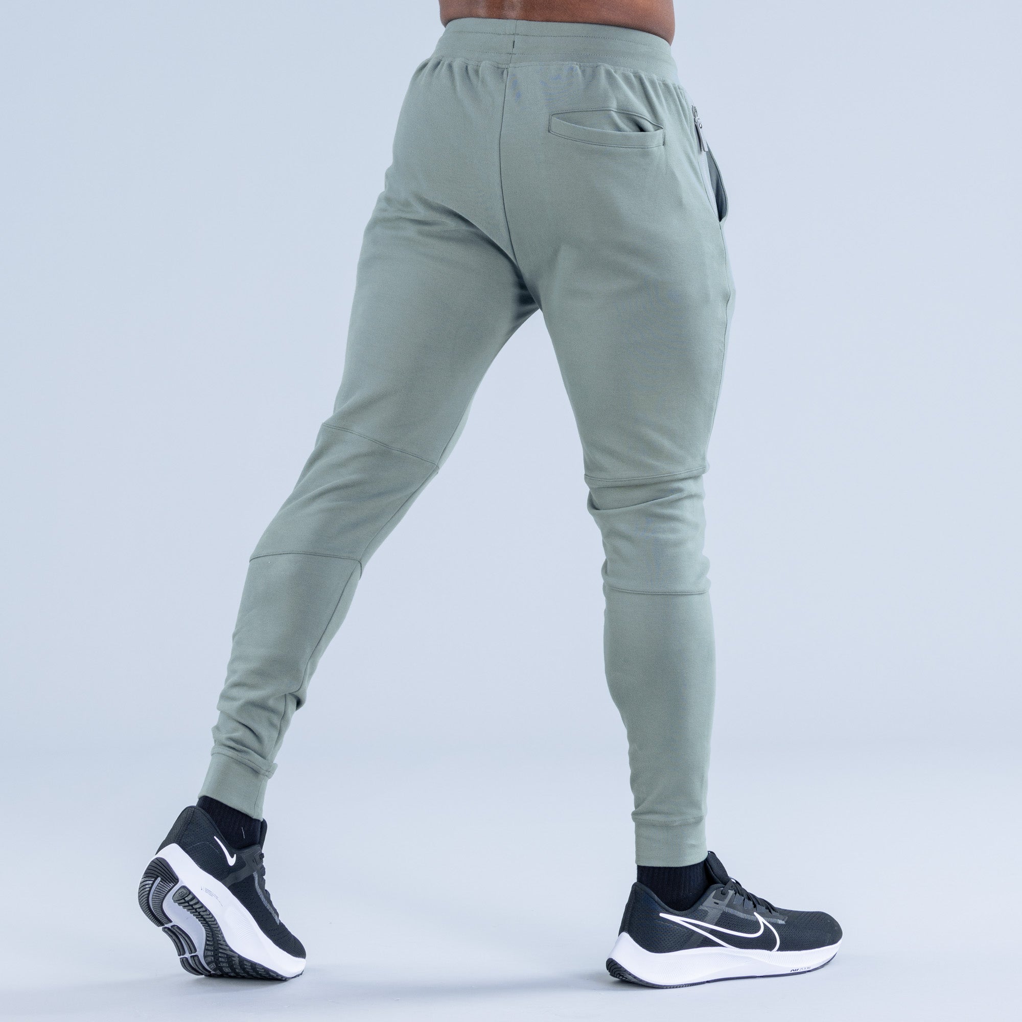 Joggery DFYNE Stealth Tapered Męskie Oliwkowe | 8419-HRJGK