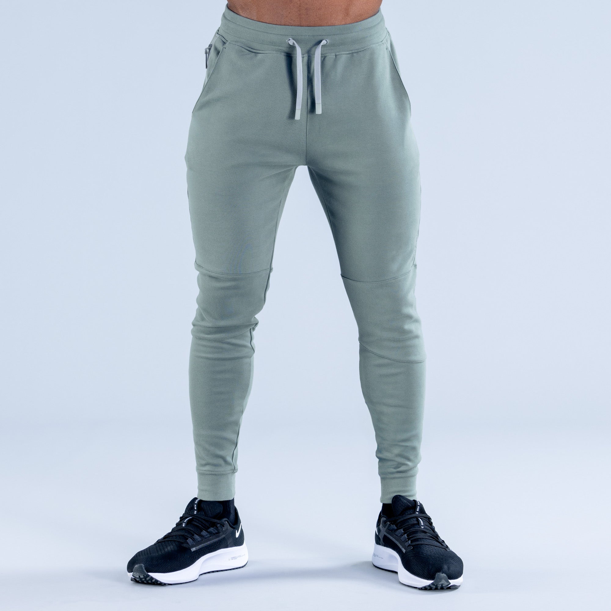 Joggery DFYNE Stealth Tapered Męskie Oliwkowe | 8419-HRJGK