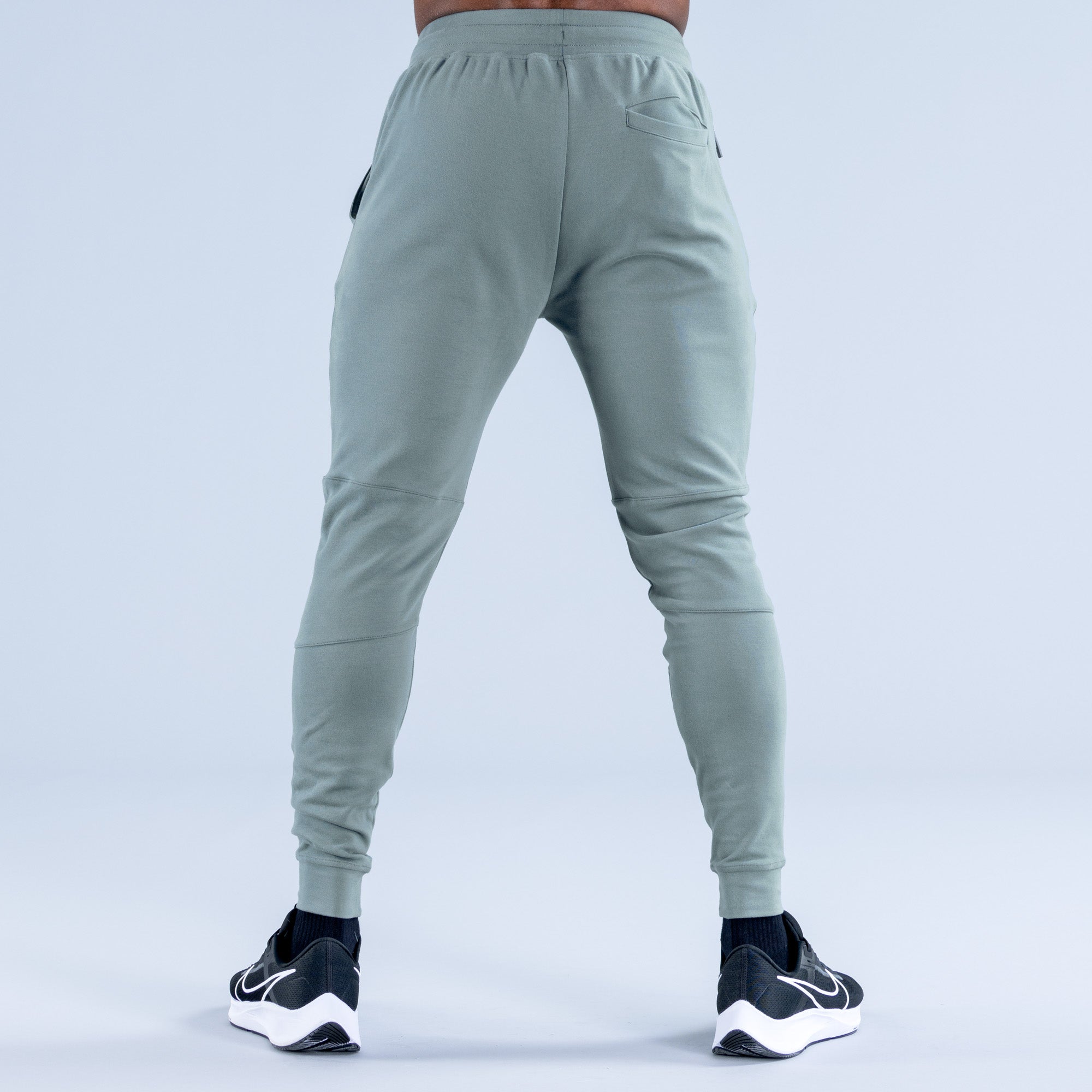 Joggery DFYNE Stealth Tapered Męskie Oliwkowe | 8419-HRJGK