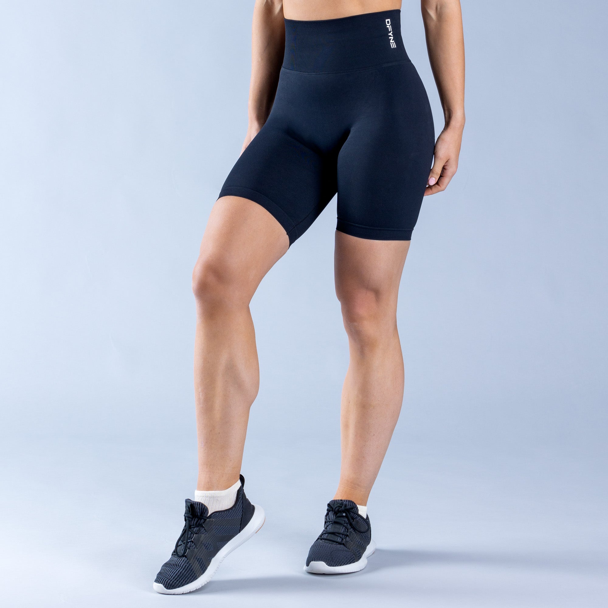 Shorts DFYNE Dynamic Damskie Czarne | 9301-JSLFZ