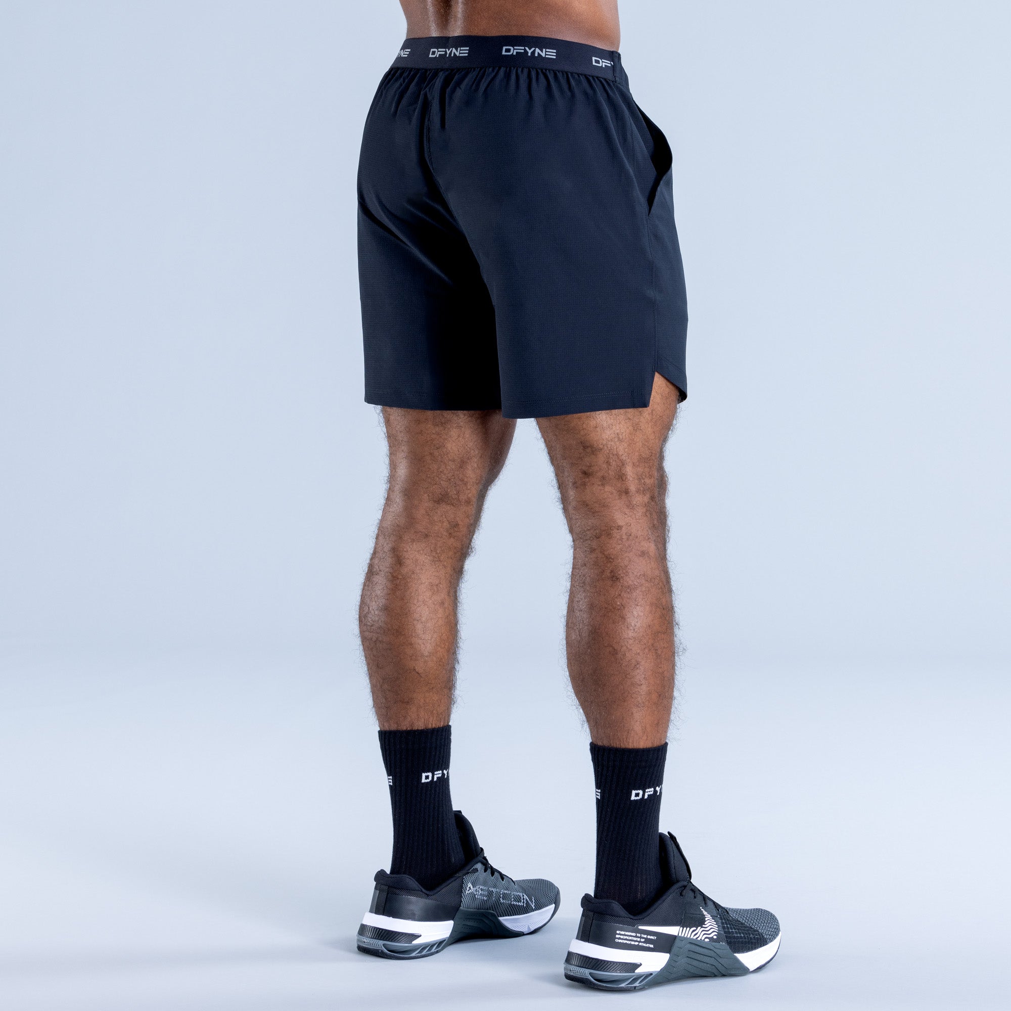 Shorts DFYNE Stealth Training Męskie Czarne | 1403-QPJAW