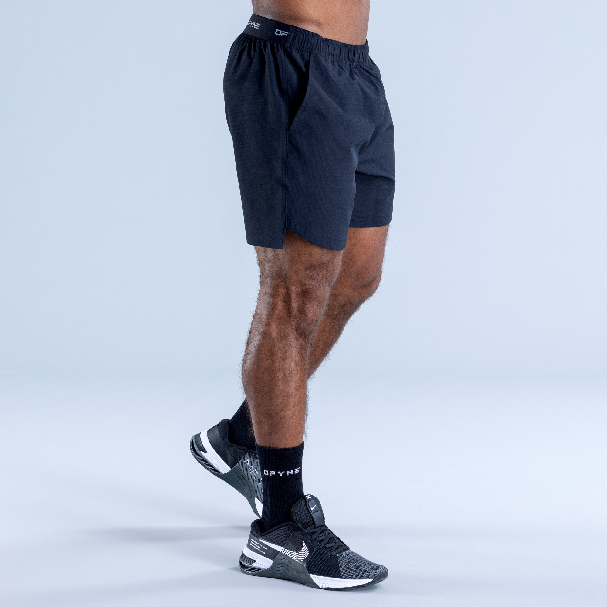 Shorts DFYNE Stealth Training Męskie Czarne | 1403-QPJAW