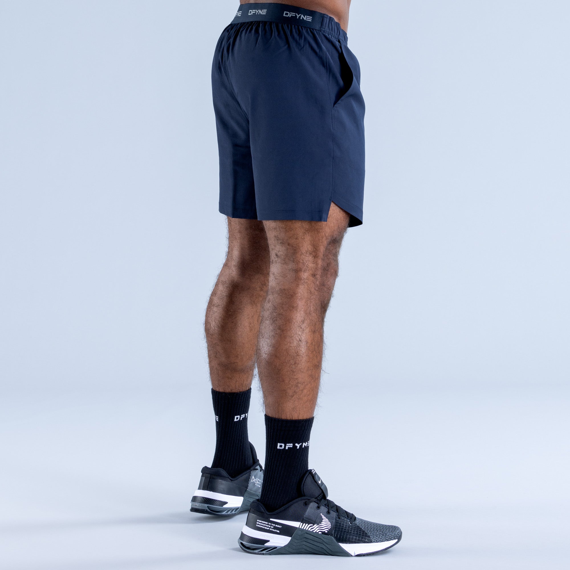 Shorts DFYNE Stealth Training Męskie Niebieskie | 8920-EAWKI