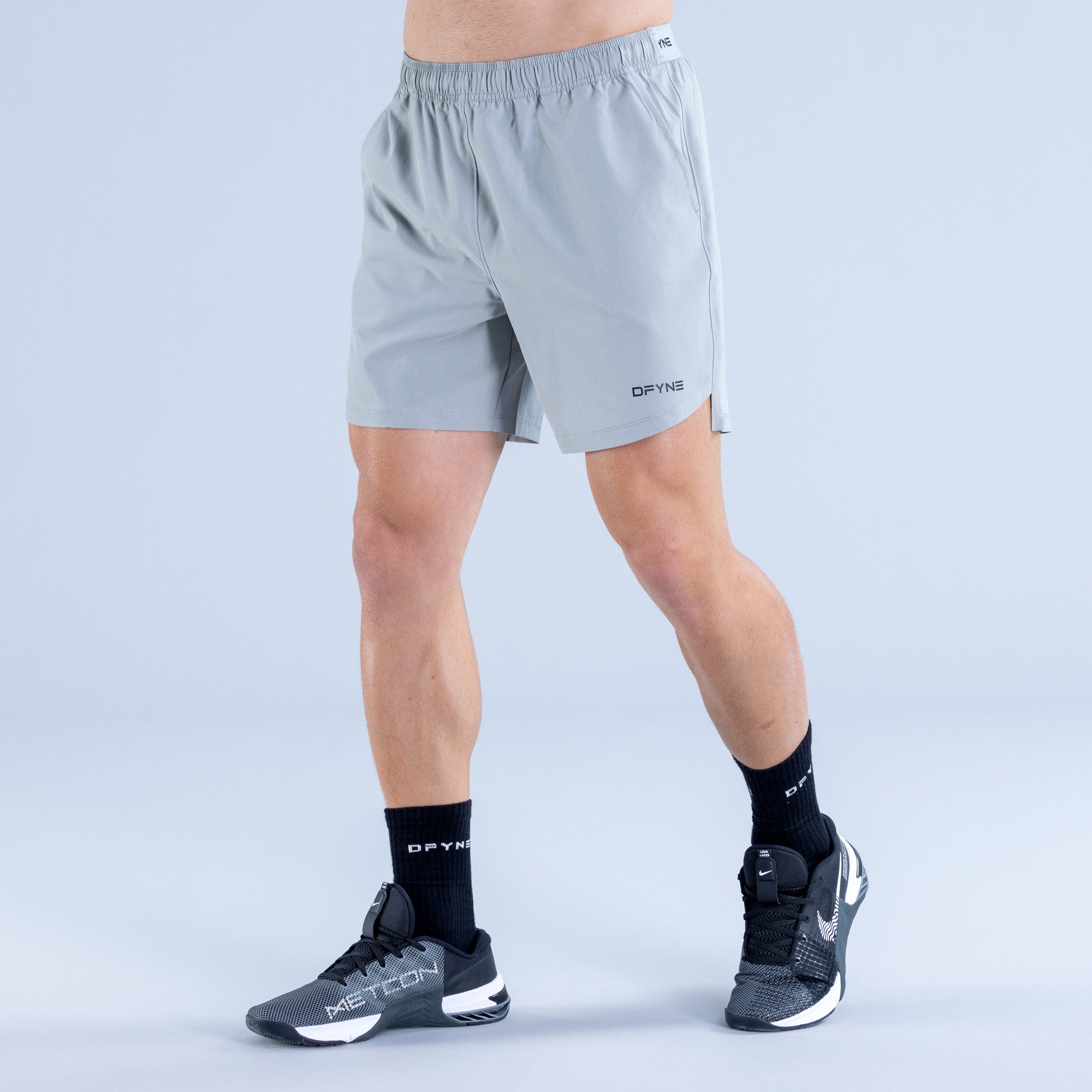 Shorts DFYNE Stealth Training Męskie Szare | 1786-YCONJ