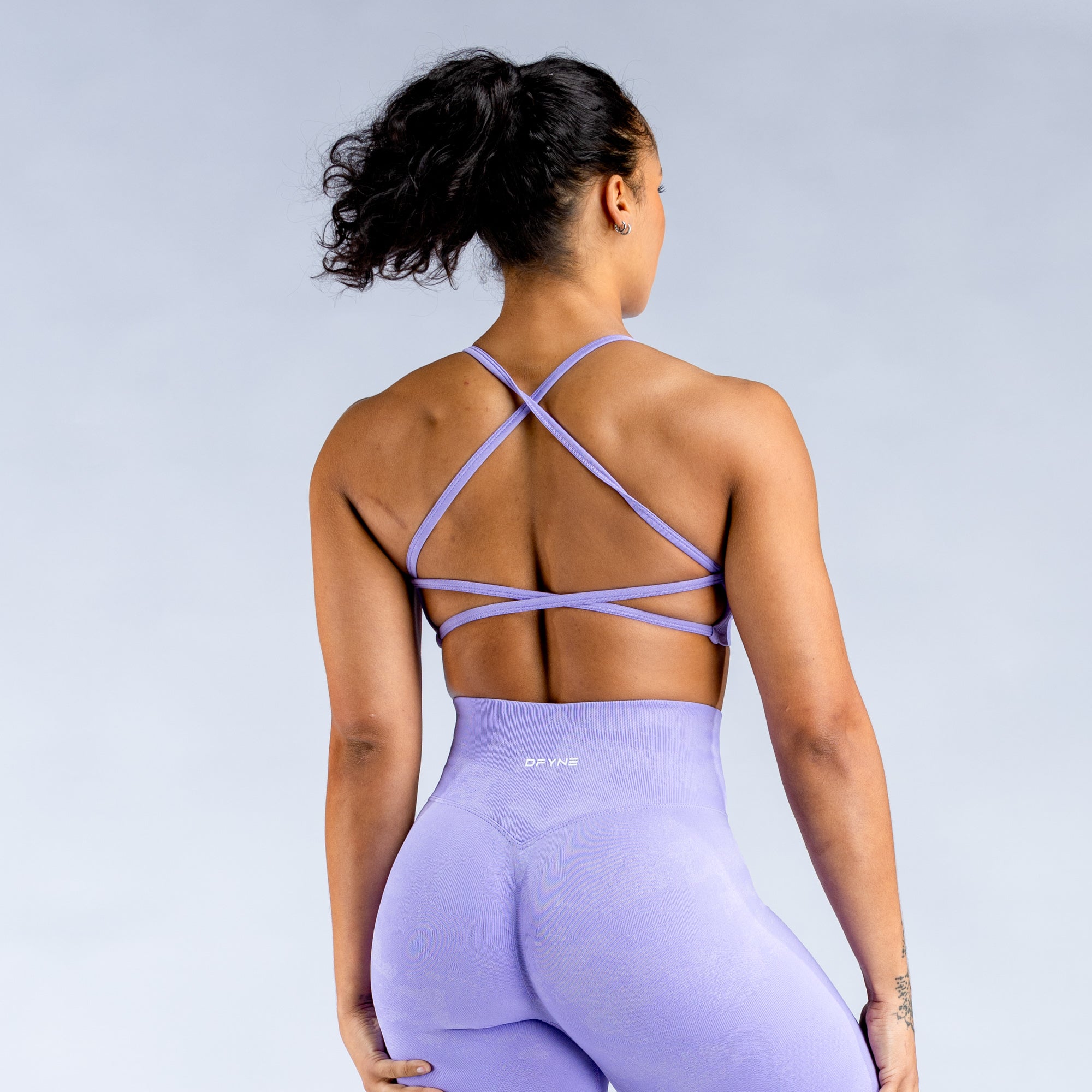 Stanik Sportowy DFYNE Dynamic Mist Backless Damskie Białe | 7295-WCZGS